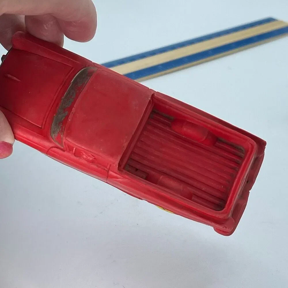 Vintage 1957 Auburn Rubber red rubber  #610 Ford Ranchero.
